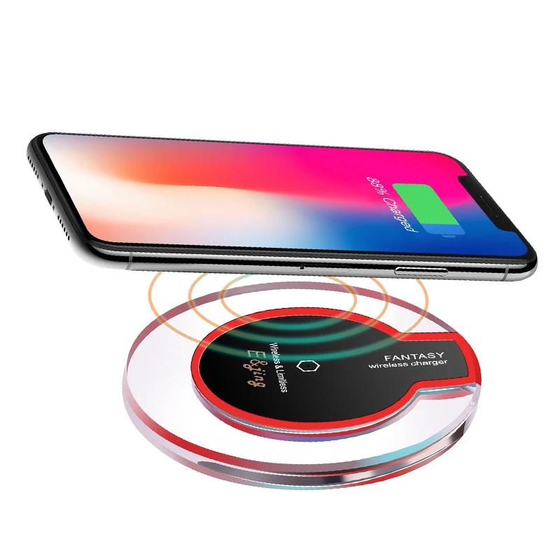 

Qi Wireless Charger Charging Pad Cordless Base Fast Wireless Charger For IPhone For Samsung, As picture showed/customized