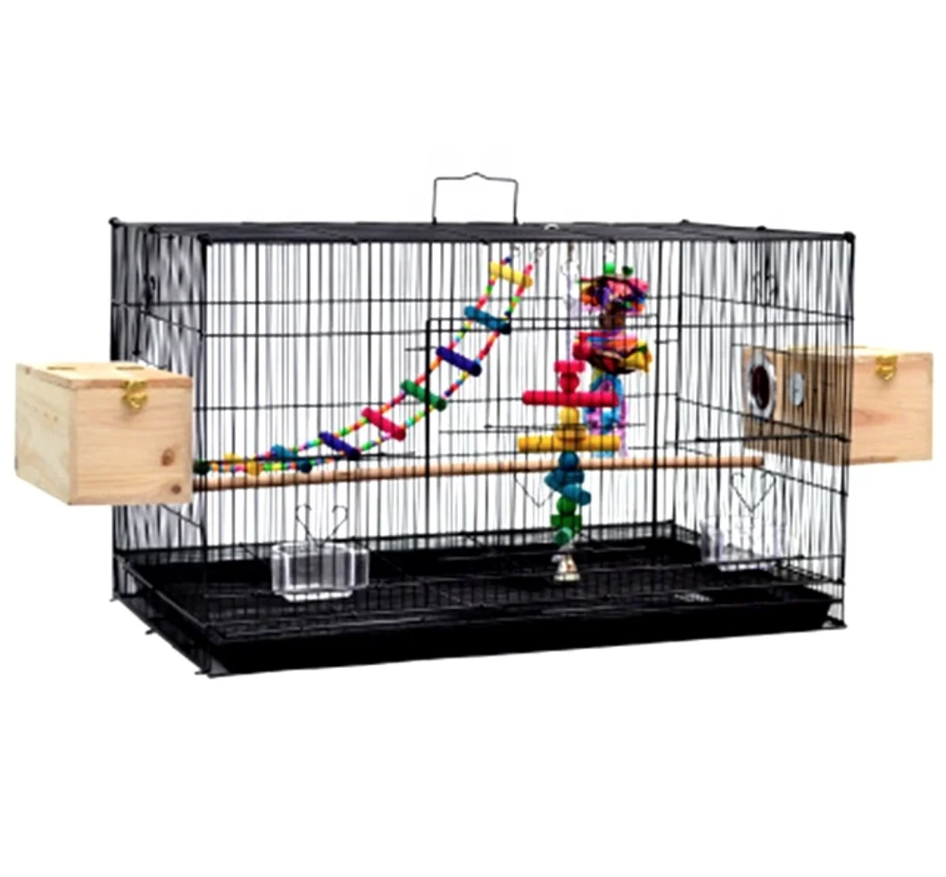 

Parrot Cockatiel Conure Lovebird Canary wrought Iron Large Bird Flight Cage with Rolling Stand for Birds