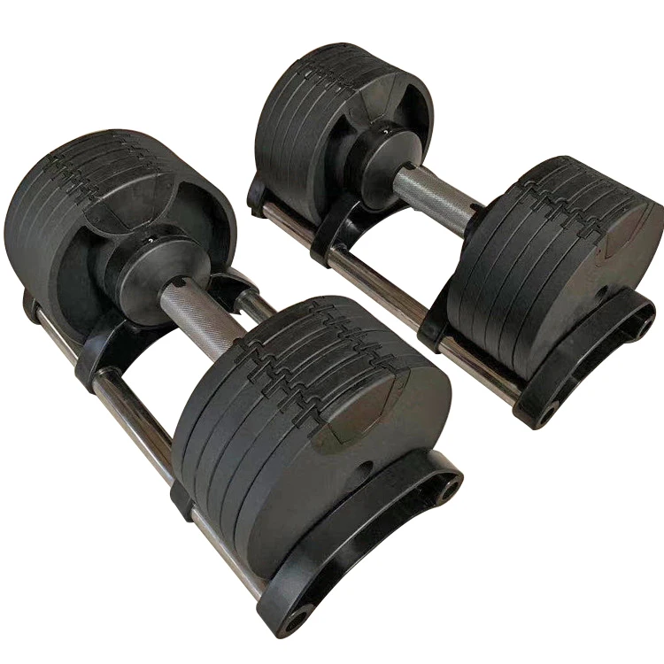 

Gym Equipment Fitness Free Weights Smart 36KG Adjustale Dumbells Set, Customized colors