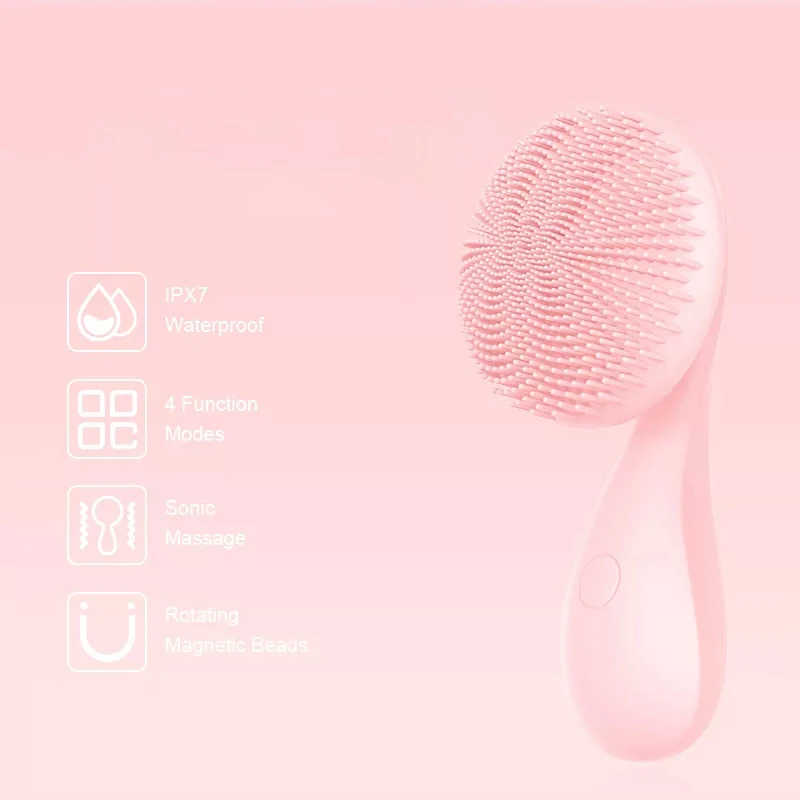 

Remover Pimple Wash Spining Dry Skin Lumi Girl Exfoliating Sonic Cleansing Tao Clean Face Brush, Pink/white/customization