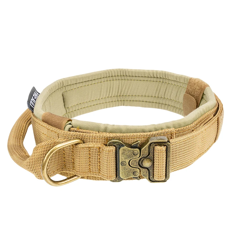 

Wholesale Nylon Heavy Duty Tactical Dog Collar Custom Bravecto Metal Buckle Thick Tactical Dog Collars, Accept customized