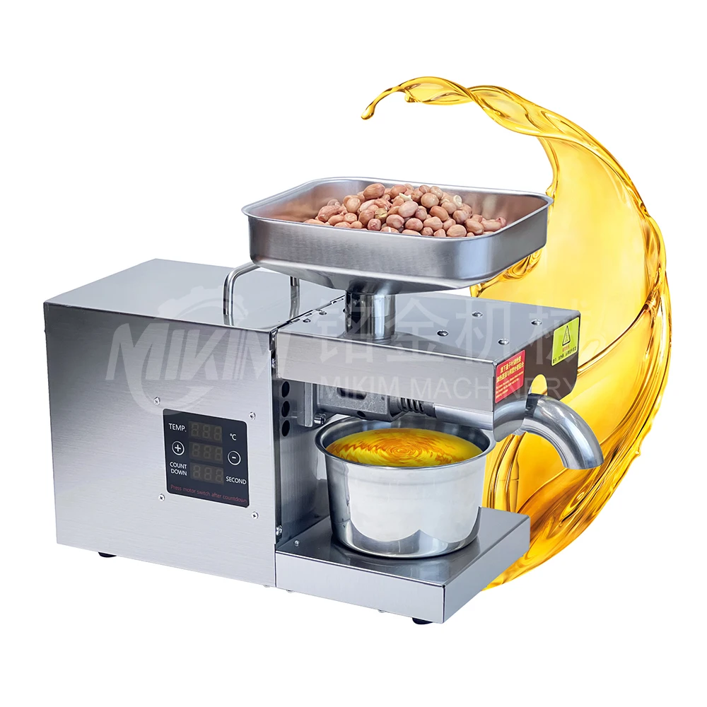 

Mini Small Household Home Use Oil Extraction Making Edible stainless steel Olive Oil Press Machine