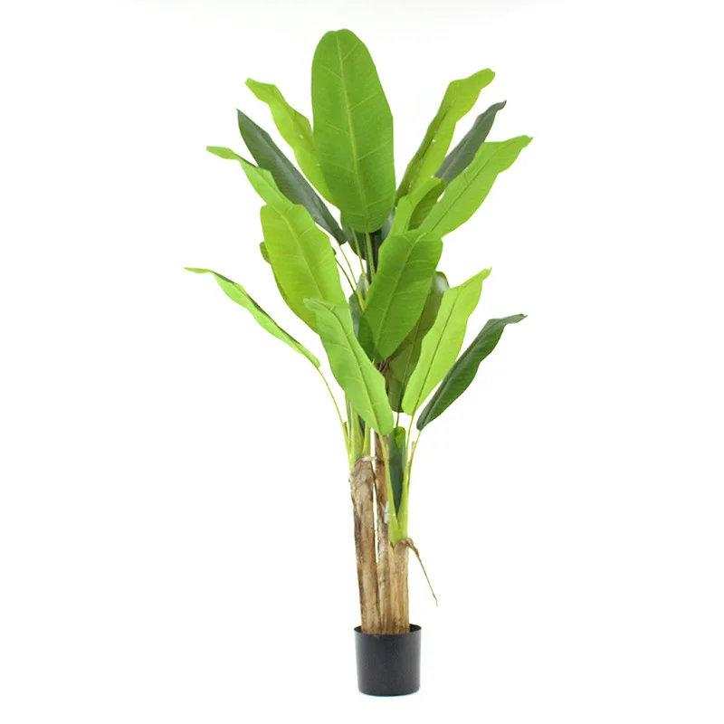 

High Quality Artificial Plastic Travaler Banana Tree For Indoor Decorations, Green