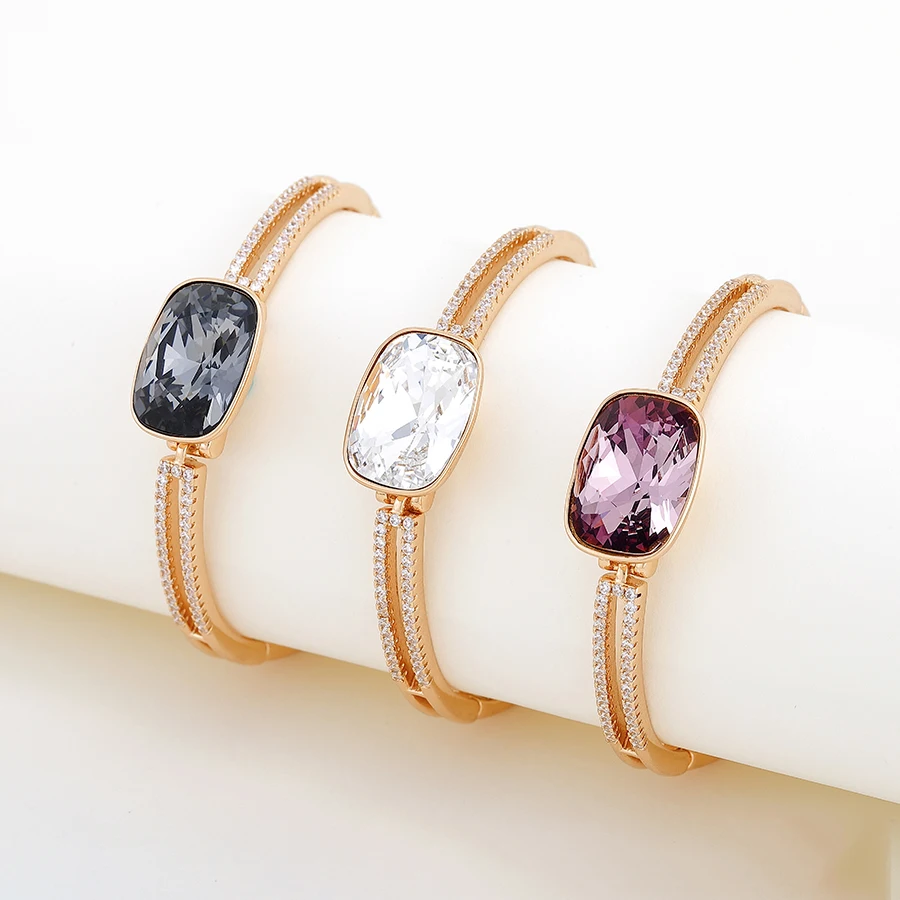 

77354 xuping Wholesale Fashion Hot Sale Ladies Multicolor Crystal Chain Bracelet Hot Sale in 2021