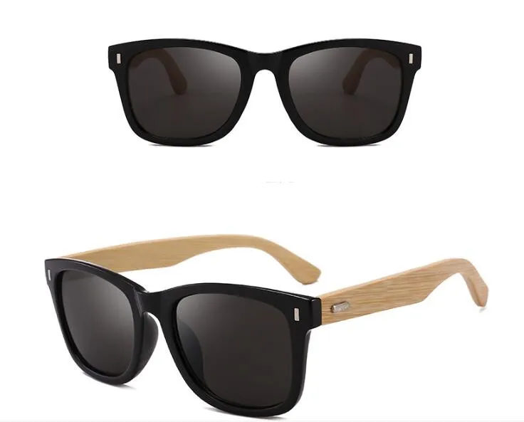 

for men cheap factory manufacture customized wholesale PC frame handmade bamboo temple custom logo sunglasses shades