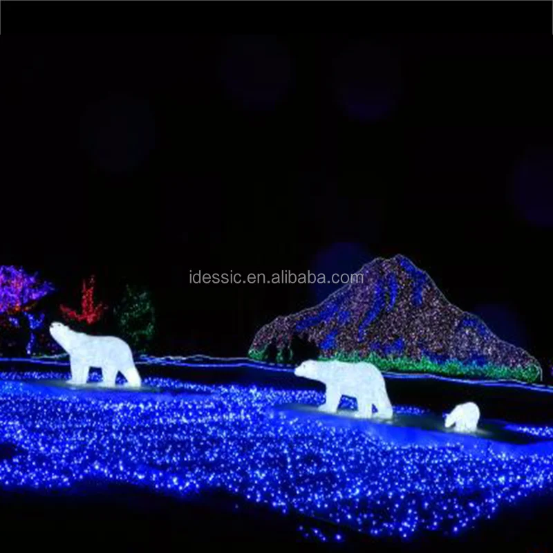 Decoración Navideña Al Aire Libre,Led Iluminado,Blanco Puro,Grandes
