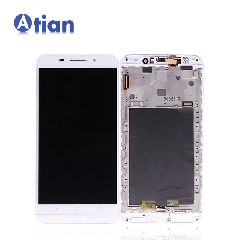 

LCD With Digitizer With Frame For Asus ZenFone Max ZC550KL LCD Touch Screen Assembly For Asus Z010D Z010DA LCD Mobile Display, Black white