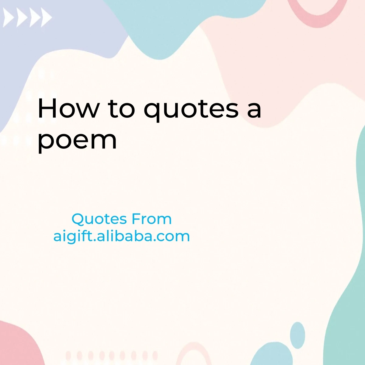 how to quotes a poem