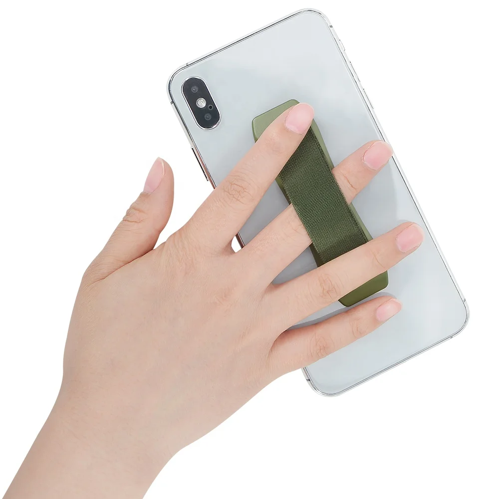 

Low price good quality elastic cell phone hand belt finger grip band hand strap universal phone holder for tablet