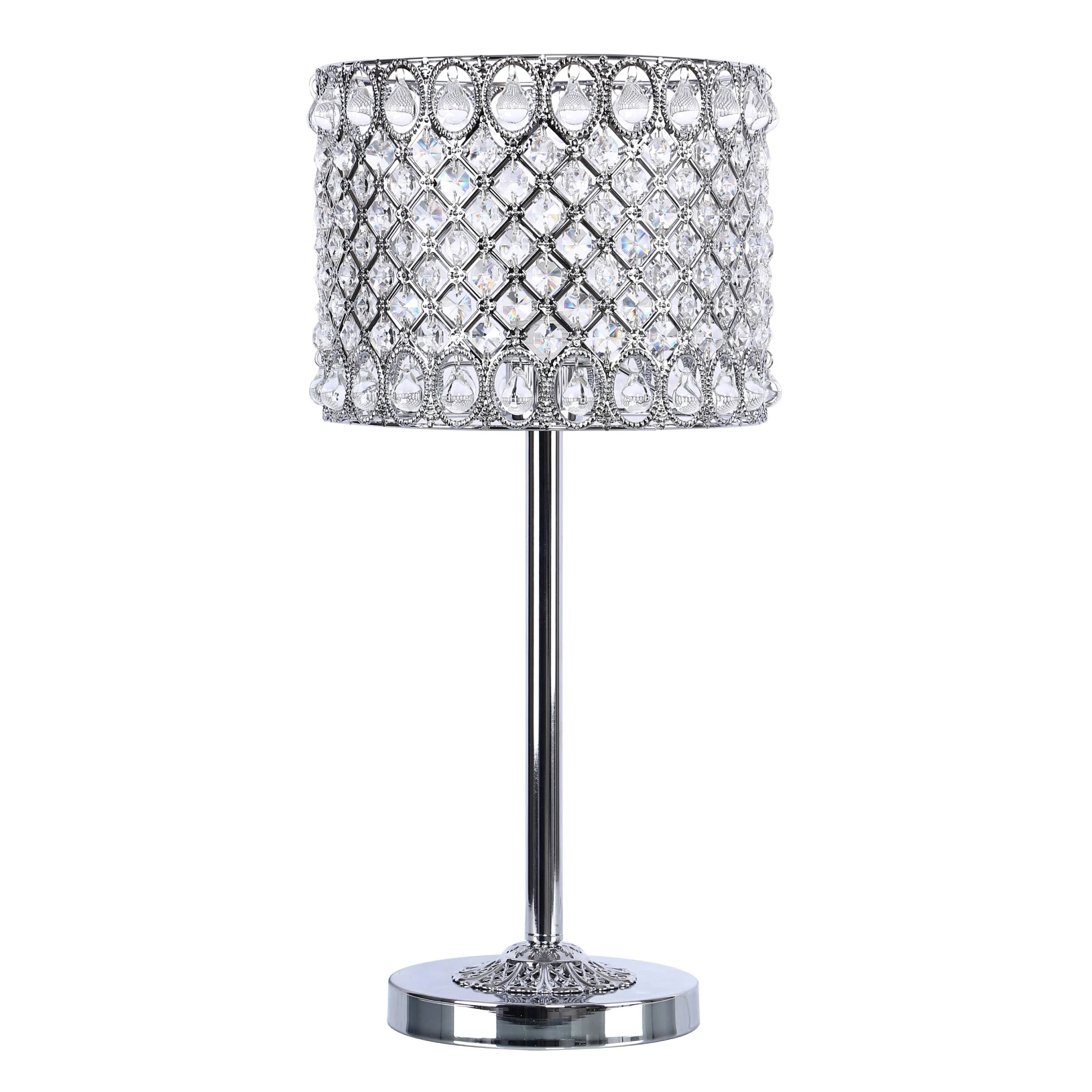 New trend nightstand modern luxury crystal table lamp decoration hotel villa desk lighting