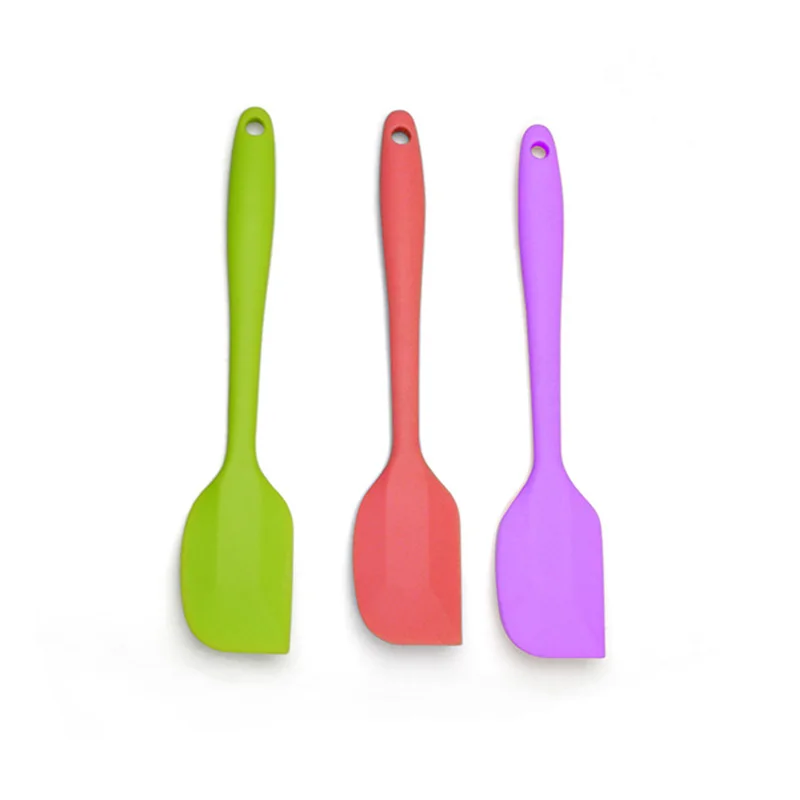 

Hot Sale One-piece Spatula Cake Spatula Baking Tool Cake Tool Non-stick Heat-resistant Seamless Rubber Silicone Spatula