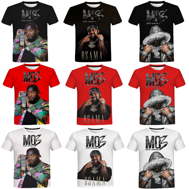 

3D T Shirt from men Mo3 R.I.P Print Men Harajuku Casual Unisex Summer Loose Tops O-Neck Short Sleeve Shirt For men