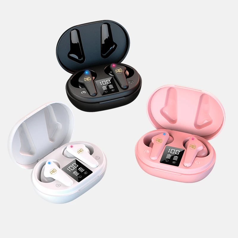 

REROKA TORPEDO TWS Wireless Bluetoot 5.0 Earphones Stereo Bass Portable In-ear Earbuds with LCD Display