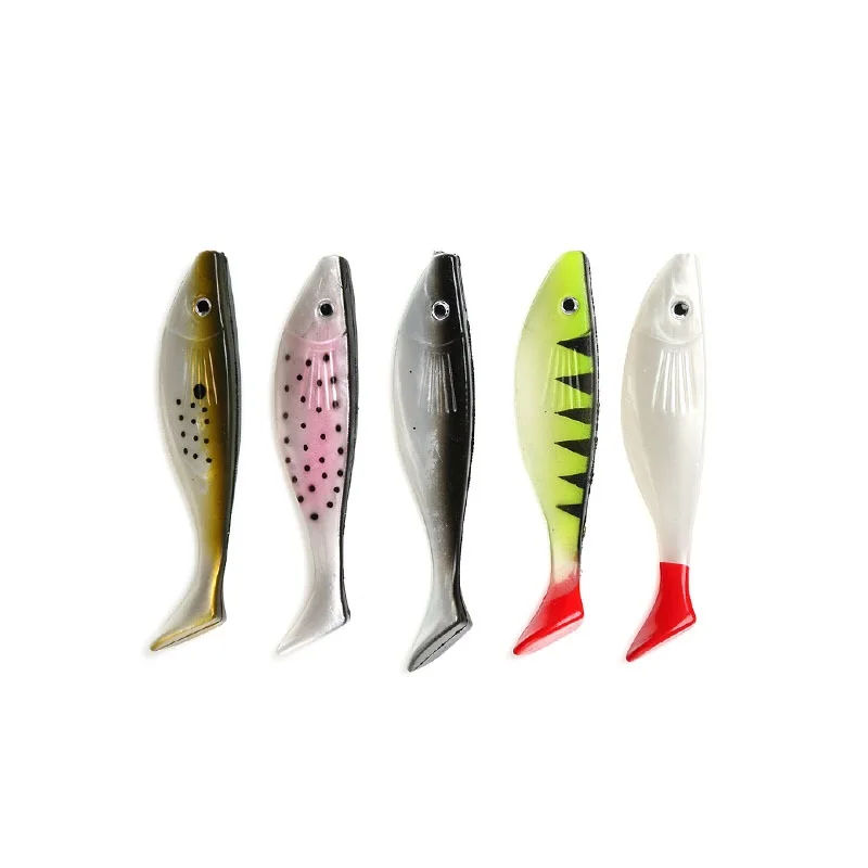 

soft plastic lures fishing 11cm/11.5g American imported soft plastic salted T tail fishing lure, Various