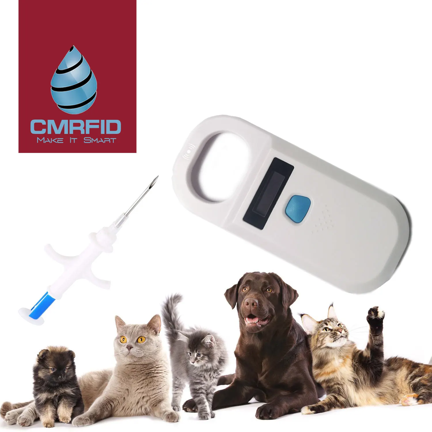 Cmrfid Dog Cat Pet Scanner Rfid Tag Reader 134.2khz Fdx-b Iso11784/5 ...