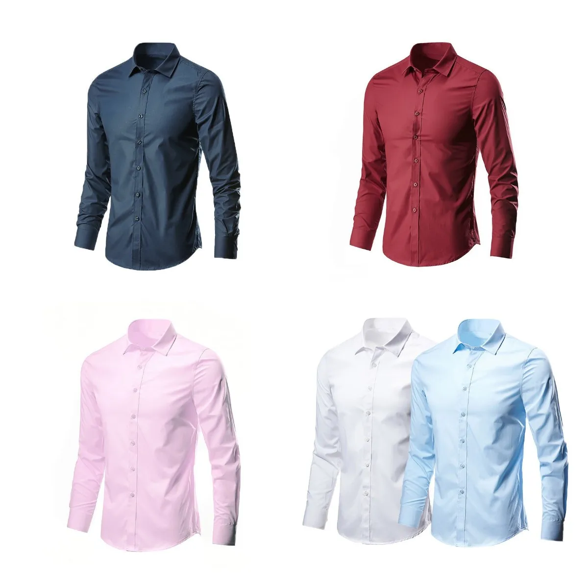 

2021 new style men's shirt factory wholesale men's casual shirt cheap long sleeve cotton men's shirt