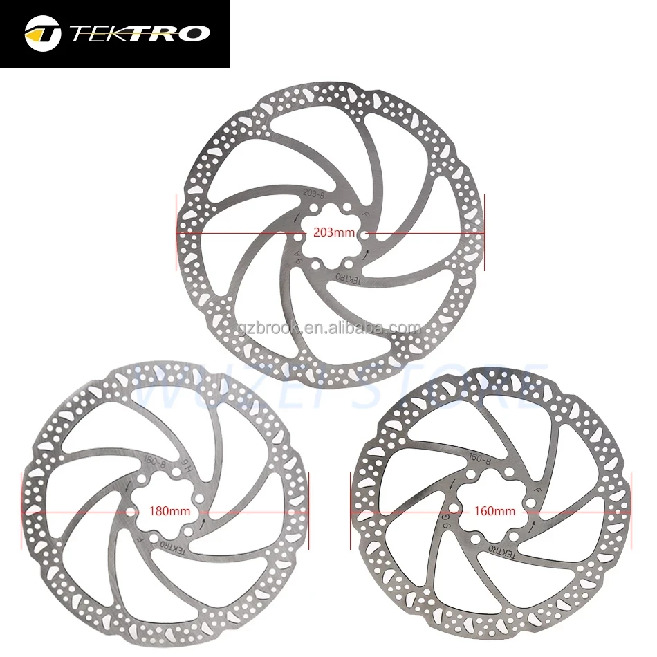 

Bike Rotor 180mm Mountain Bicycle Hydraulic Disc Brake Rotors For MTB Road Foldable Cycling, Silver