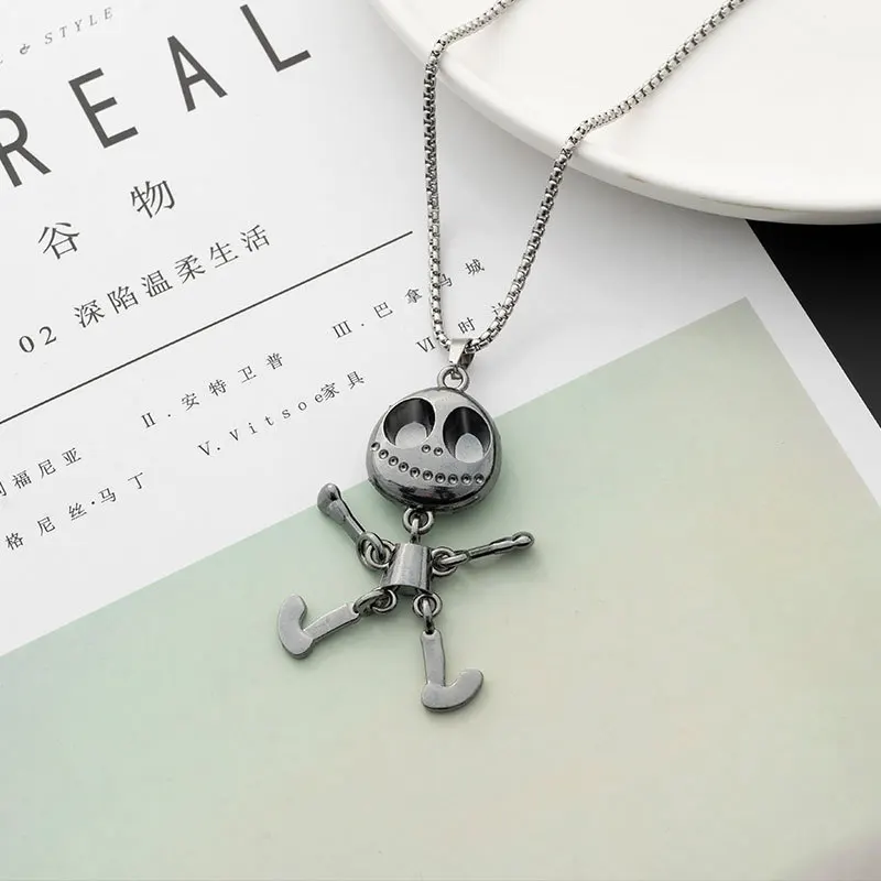 

Chaopai Street Fashion Versatile Alien Pendant Sweater Chain Wholesale Long Student Steel Necklace Male