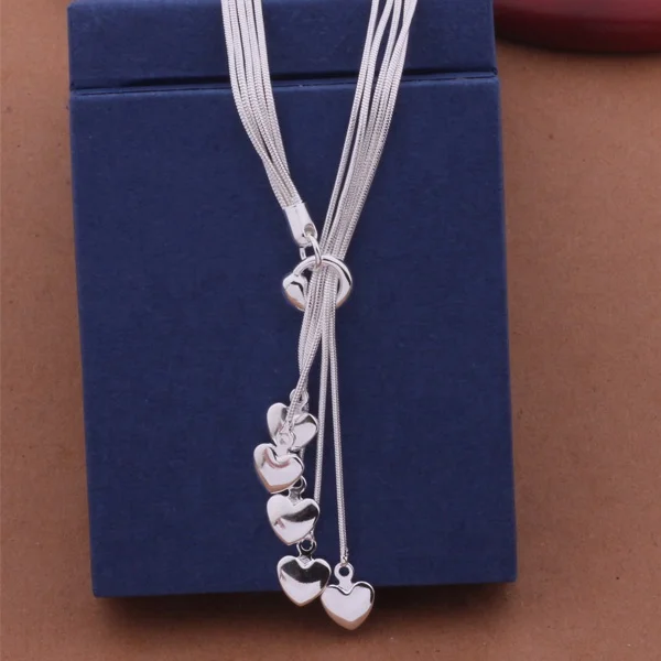 

Fashion new women jewelry 925 silver necklace