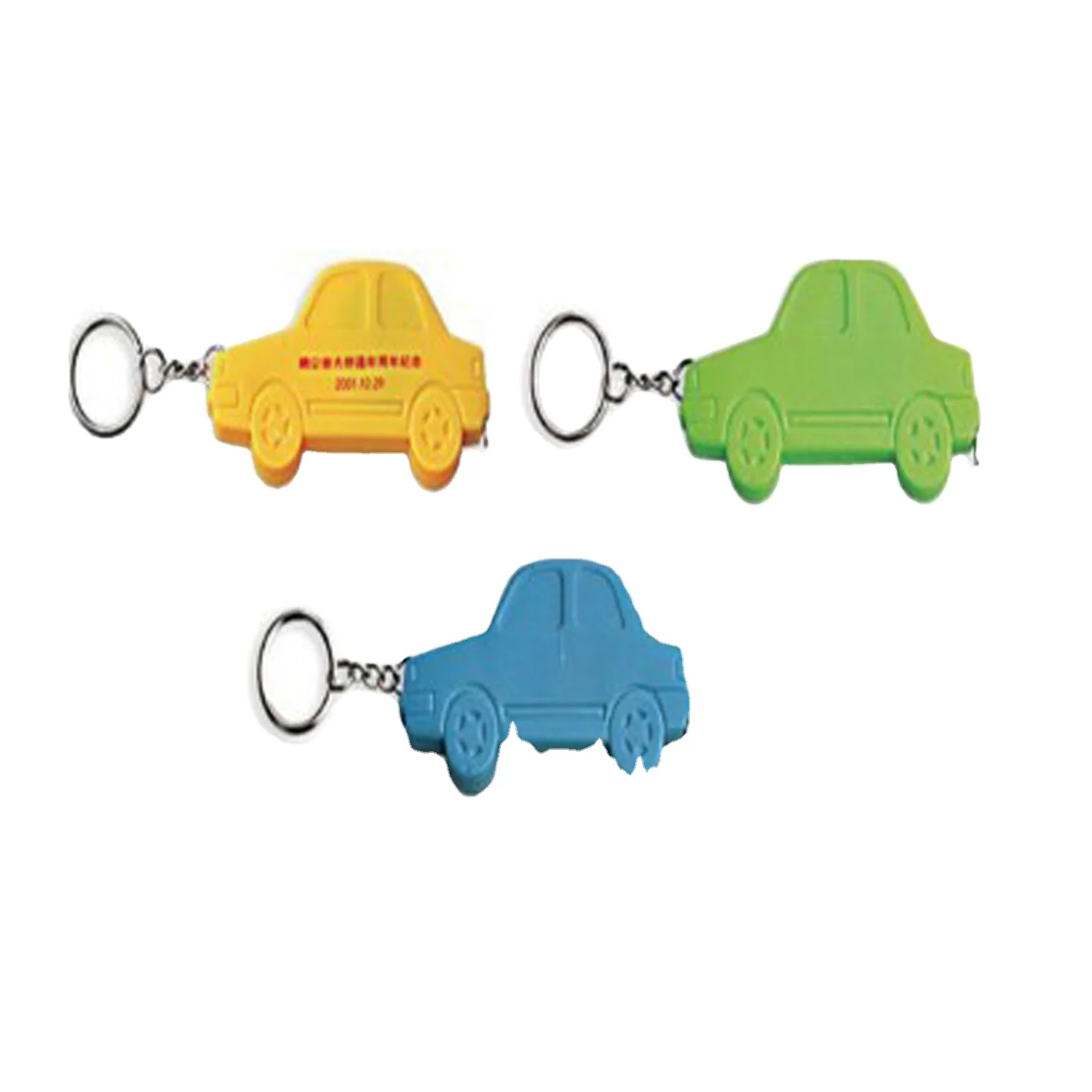 

promotional gift car shape stainless steel 1 meter tape measure with key chains inches measuring tape