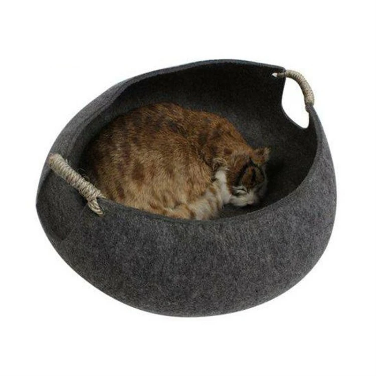 

Trending hot products retro pet cat accessories nest polyester portable cat nest, Orange/pink/blue/black