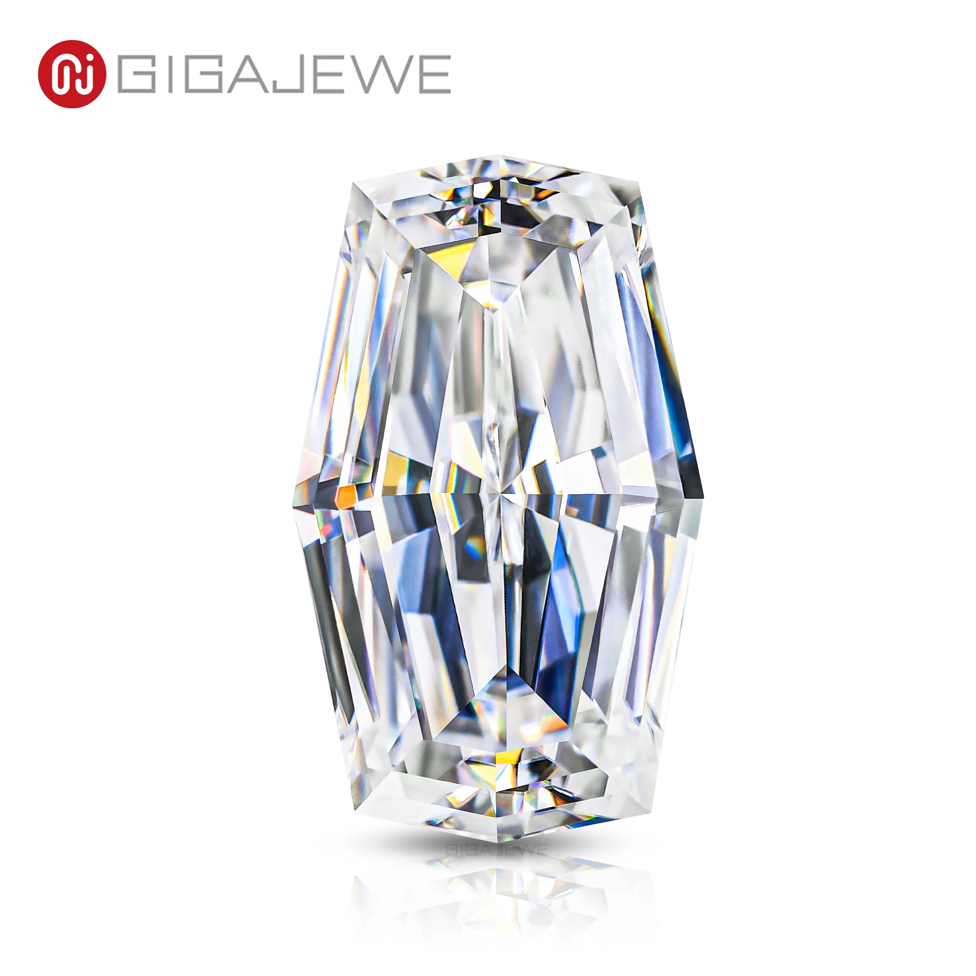 

GIGAJEWE white D color octagon cut special cut synthetic gemstone for jewelry making