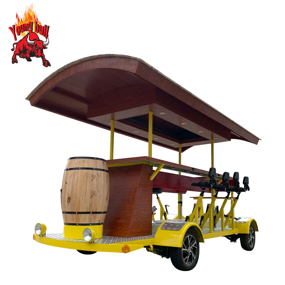 

Wholesale Four Wheel 15 Passengers Touring Electric Pedal Beer Party Bike Bar, Customzied
