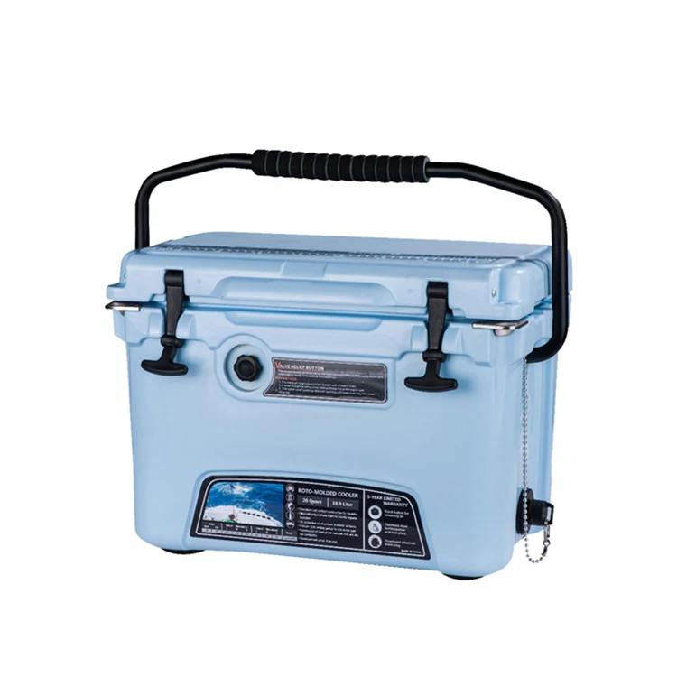 

20l large outdoor camping cooler box plastic picnic ice cooler box