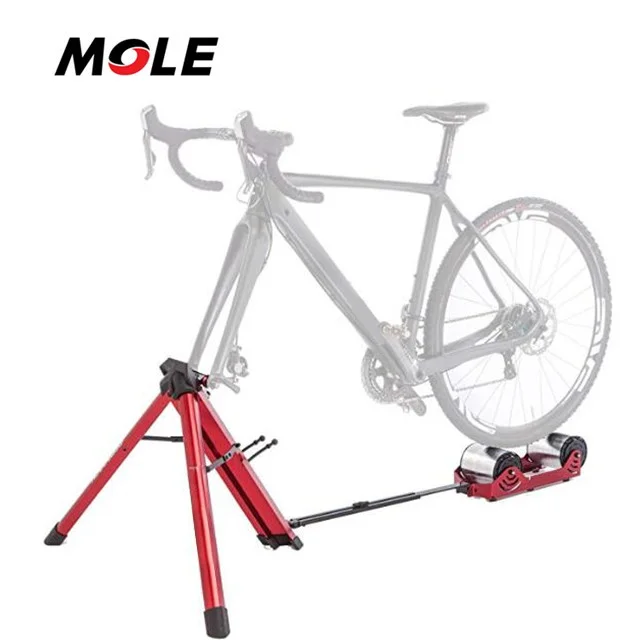 

Bike Accessories Sports Omnium Zero Drive Portable Zero Resistance Trainer Roller, Black/red