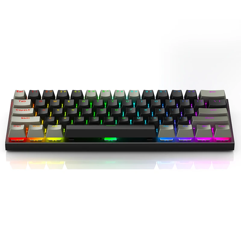 

Best selling colorful hot swappable portable backlit computer 60 percent gaming mechanical keyboard