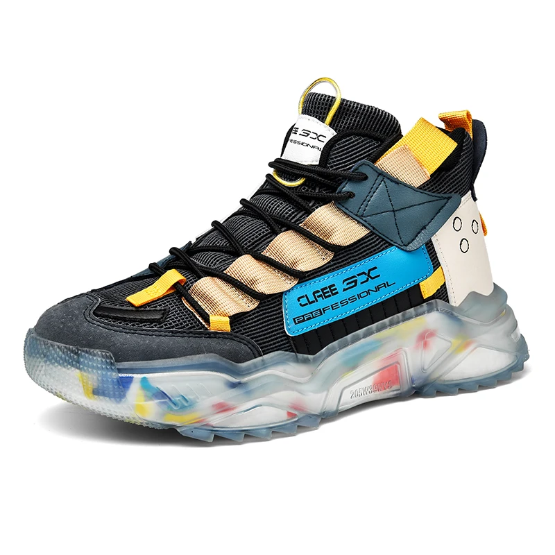 

Trend Mesh Men Running Shoes Brand Designer Fluorescent Blade Sneakers Breathable Outdoor Training Sport Shoes