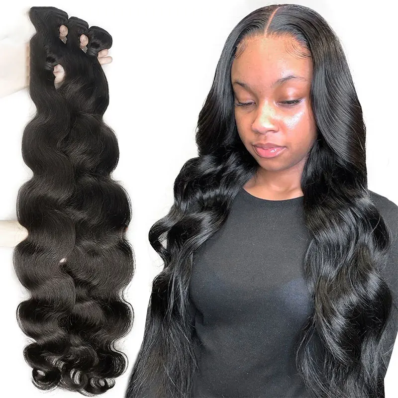 

12A Grade Free Shipping No Shedding No Tangle Unprocessed Brazilian Cuticle Aligned Virgin Human Hair Body Wavy