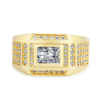 

Men diamond rings yiwu jewelry factory elegent man jewelry 14k gold rings