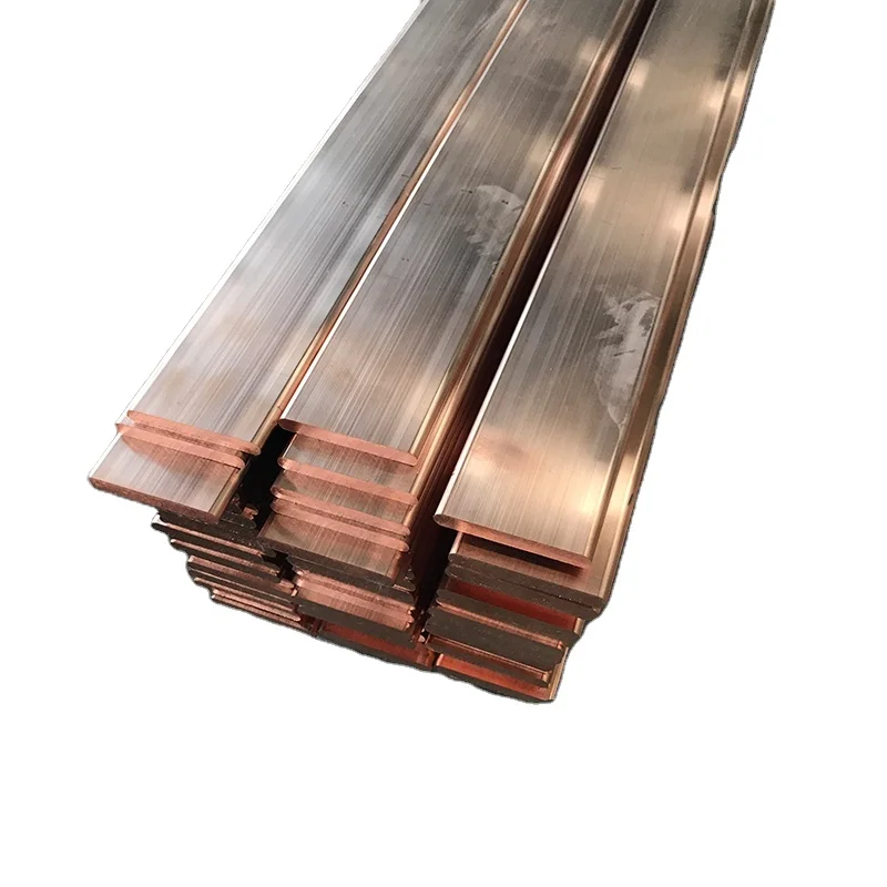 Copper Bars C12200 C18980 C15715 Edge Closing Copper Flat Rod 8mm 99.99