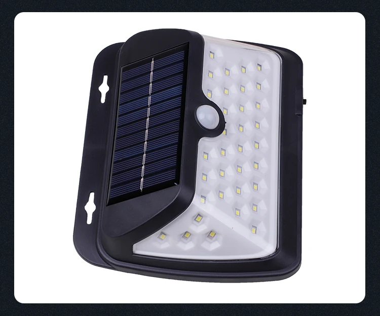 Modern Auto Rechargeable Battery Powered Waterproof Solar Energy Motion Sensor Led Wall Light