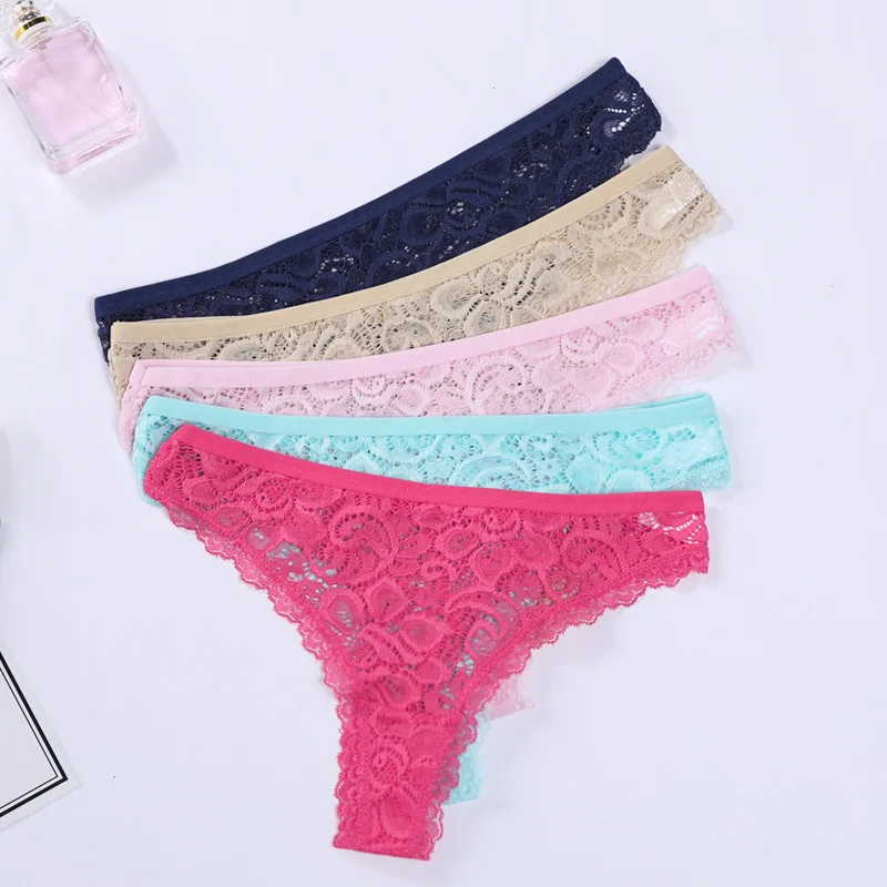 

Women's sexy seamless lace panties Cotton G-string