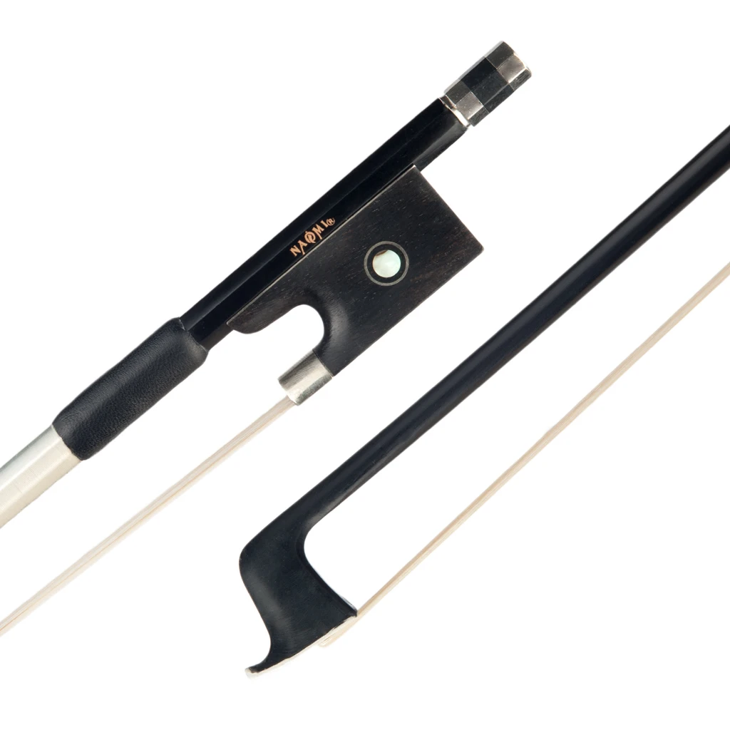 

NAOMI 4/4 Violin Bow Carbon Fiber Violin Bow Ebony Frog For Beginner Violin Parts Well Balanced