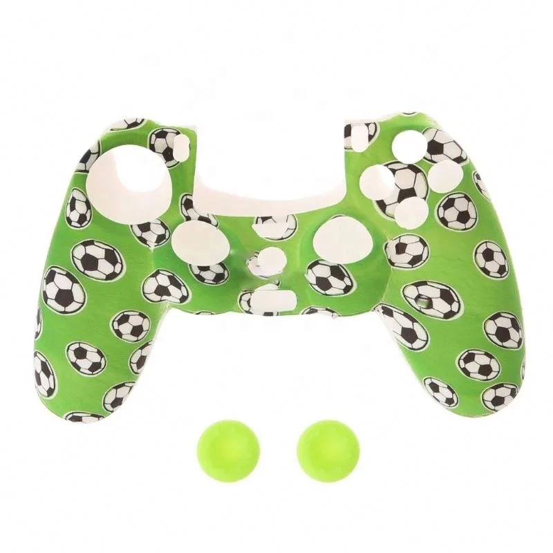 

High Quality Ps4 Controller Grip Cover Skins For Dualshock 4 Green Silicone Case