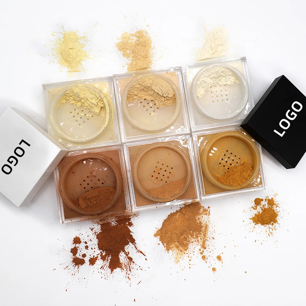 

10color Loose Powder Private Label Long-lasting Oil Control Custom Logo Matte Free Shipping Anti-sweat Makeup Powdering 15g Bulk