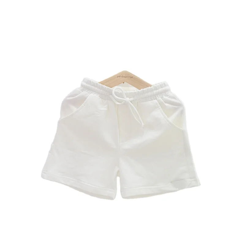 

Factory wholesale custom summer casual kids shorts children boutique Polyester Cotton Fabric Beach Shorts For Boy Clothes