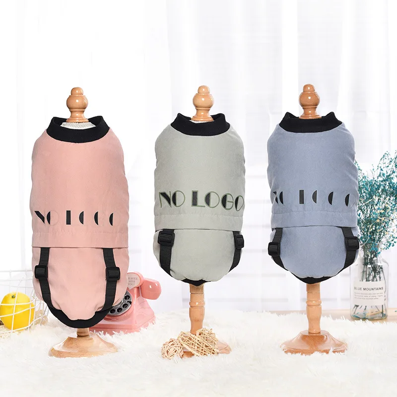 

New Creative Casual Warm Cat Clothes Pet Dogs Two-legged Cotton Winter Coat Clothes, Picture showed