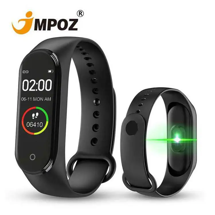

2021 original Factory Fitness Pedometer Heart Rate Monitor Watch M4 M5 Smart Bracelet with Blood Pressure Monitor smart band 4
