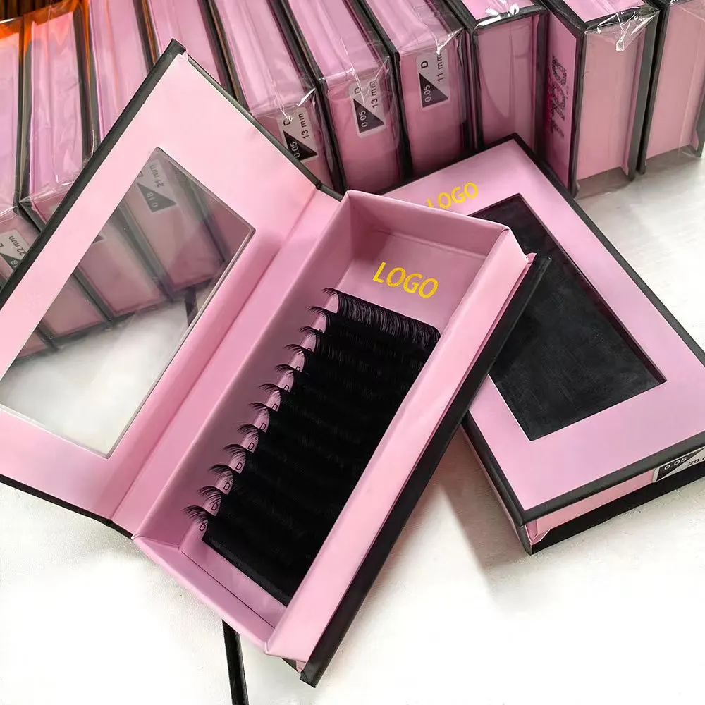 pinky leem lashese with case and glue 25mm mink full strip lashes wholesale natural strip silk fluffy fakse 5d/3d mink eyelash
