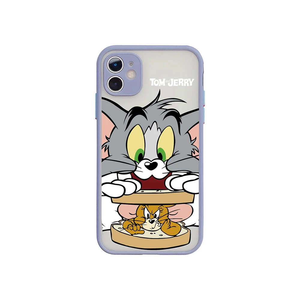 

Cute Cartoon tom cat jerry Phone Case Cover Hull For iphone 12 11 6 6s 7 8 mini plus X XS XR PRO MAX black waterproof