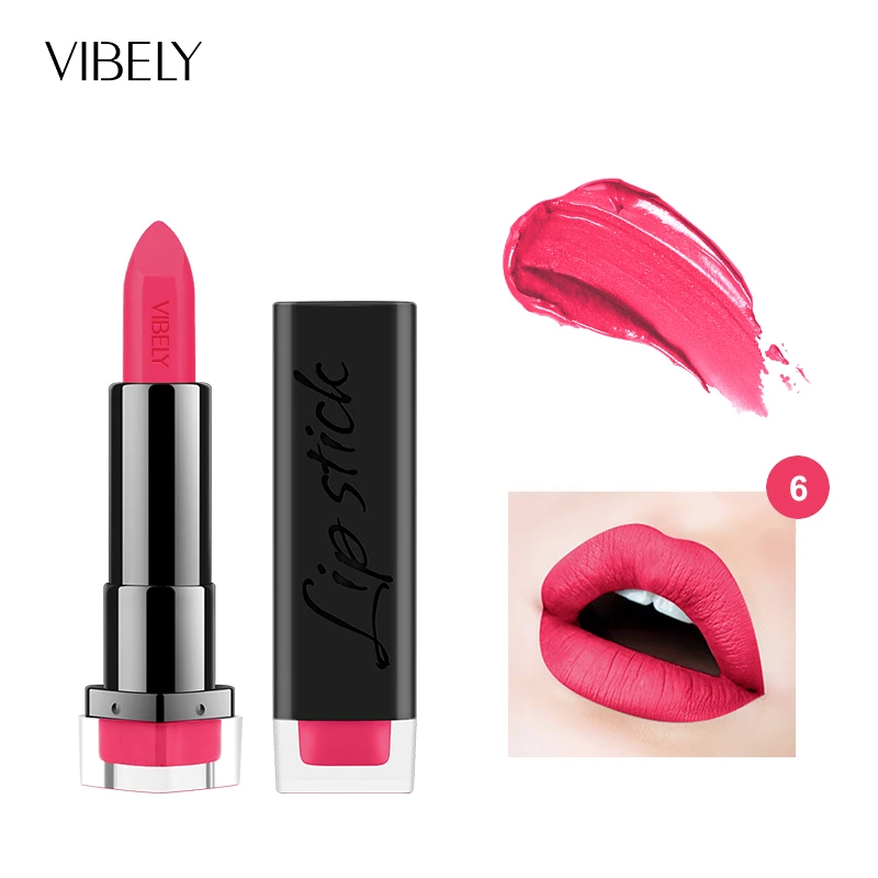 

High Quality Makeup Vendor Waterproof Silky Matte Lip-stick Colorful Lasting Moisturizing Sexy Lipstick, 29 colors