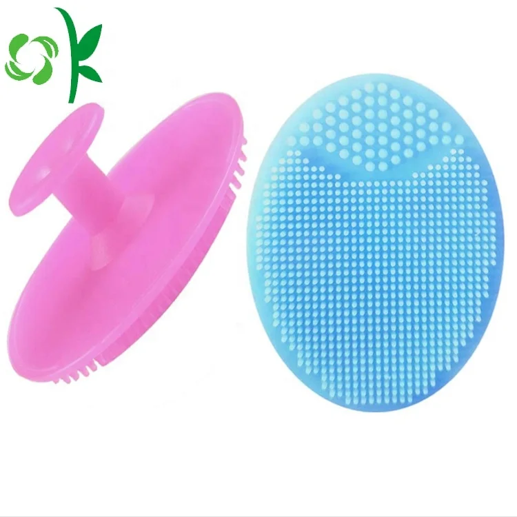 

OKSILICONE Silicone Face Exfoliator Brush Facial Cleansing Blackhead Brush Cleansing Pads, Pink/blue/yellow