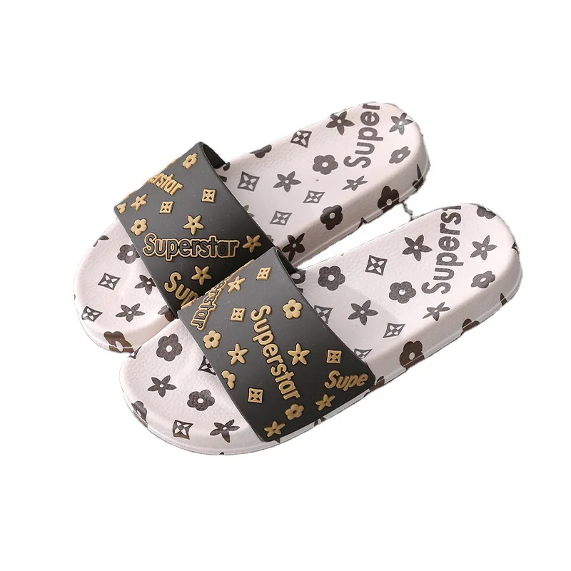 

PVC Print Cute small shell soft bottom non-slip fashion parent toddler flat sandals women girls kids sandal children's sandals, Picture