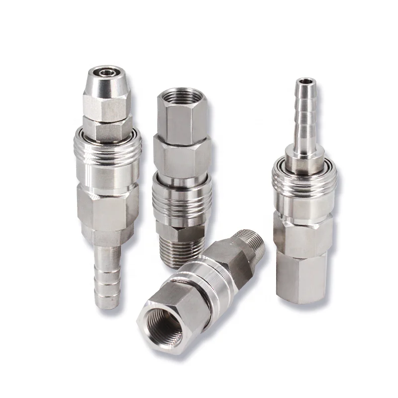 

C Type Self Locking Quick Connector Sm Pm Pneumatic Fittings China Manufacturer of Metal Pneumatic Components Air Fitting PP