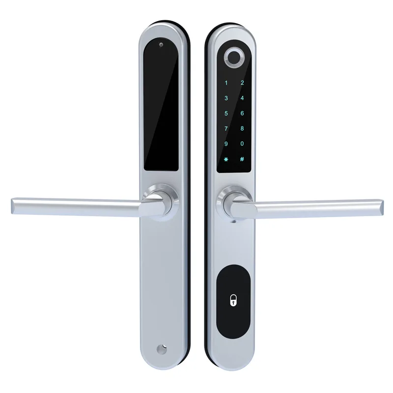 

European sliding gate fingerprint door locks for aluminium metal doors with tuya smart App