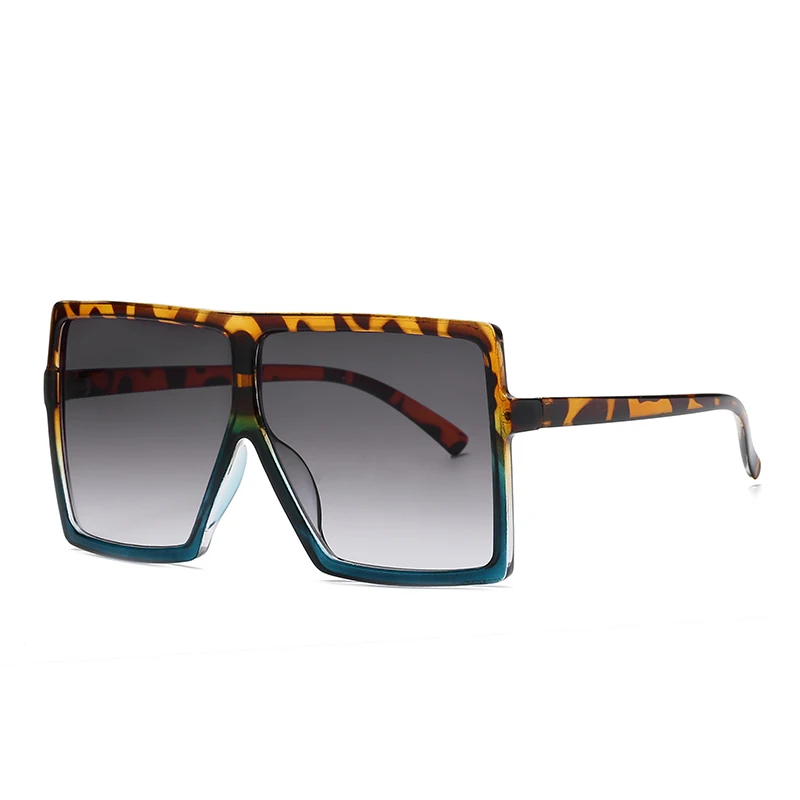 

New square Sunglasses one piece fashion ladies sunglasses big frame women's glasses